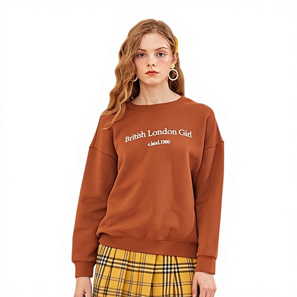 B1572 in Stock Boys Autumn/Winter Heavyweight Fleece Fabric Abrasion-Resistant Sweatshirt Microlon Knitted