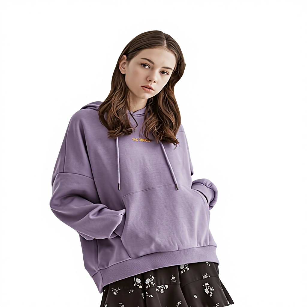 B1570 Stock 32S Polyester-Cotton Spring/Autumn Women’s Clothing Abrasion-Resistant Fleece-Lined Casual Double Sweater