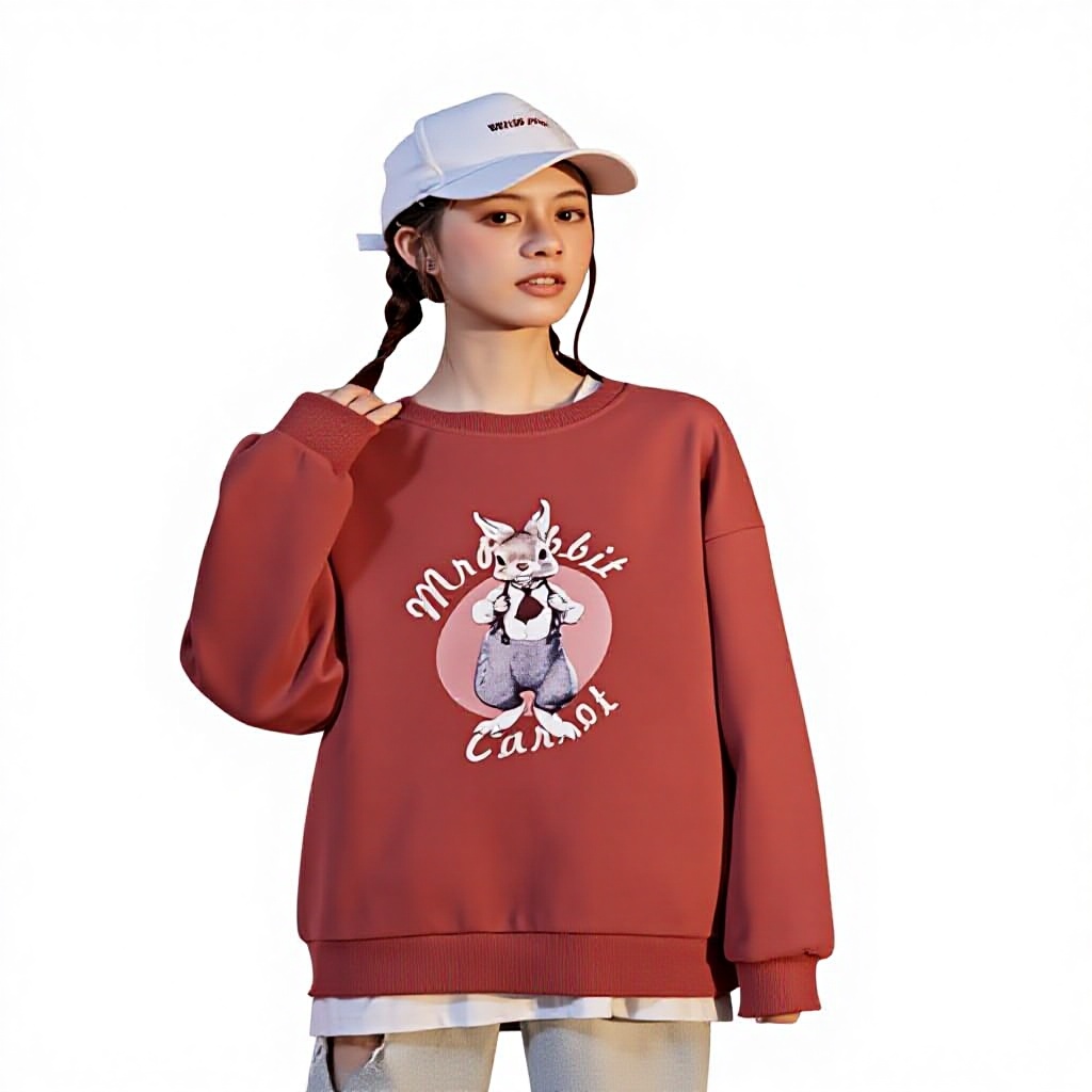 B1575 Stock 32S Fine Cotton Weft-Knitted Autumn/Winter Heavyweight Womens Pajamas Pure Cotton Double Sweater